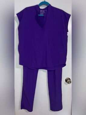 Vibrant Purple figs scrub Set